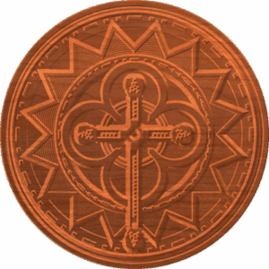 Church Window with Cross 01